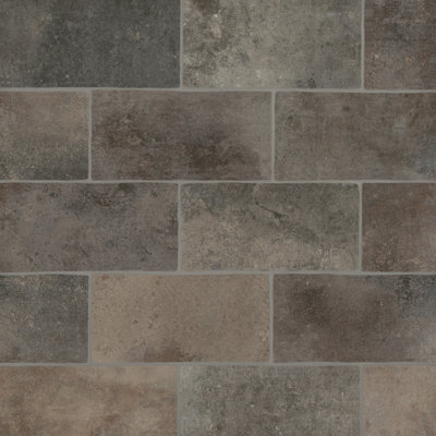 Carreau de porcelaine aspect mur brique 5 po x 10 po Montana