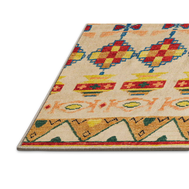 Abstract Indoor Rug, Rectangle 7' x 9'