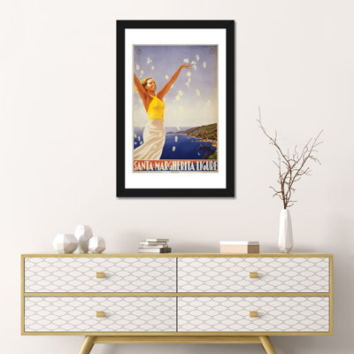 « santa margherita ligure travel poster », reproduction d’impression sur toile