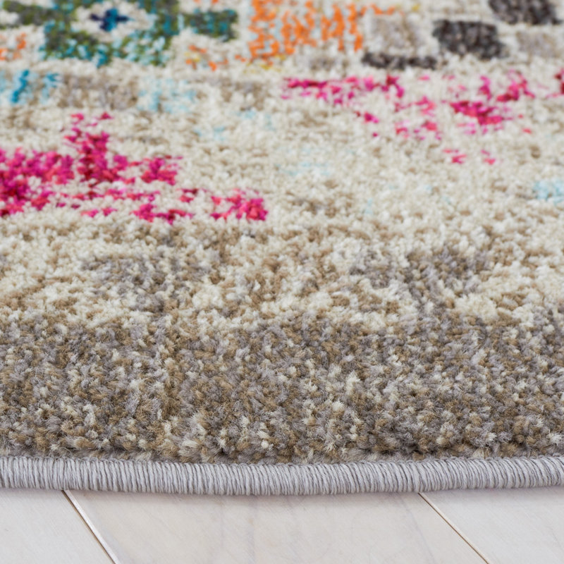 Ekam Performance Southwestern Rug, Round 6'7"