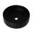 Ceramic Vessel Washroom Sink - Fashionable, 4.58 In. Height, Easy Clean Bath Low Accumulation, Matte Black-1277706219