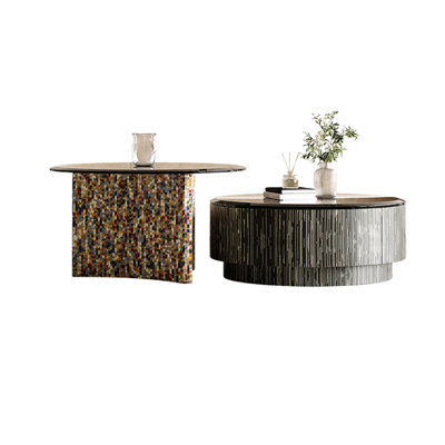 Tempered Glass Coffee Table Set
