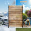 Metal Privacy Panel Set, 4’W x 6’H – Freestanding or Wall-Mount, Outdoor Privacy Screen for Indoor & Outdoor Use, Black Back-113498404