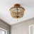 Norcott Solid Wood Semi Flush Mount-465187590