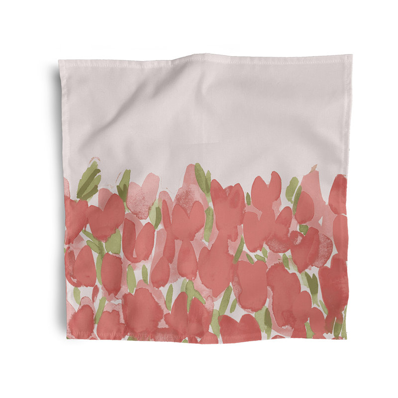 Lonston Tulip Field Napkins, Pink