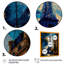 «Blue Eiffel Tower in the Autumn», reproduction sur toile-935904020-935904022