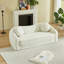 Canapé inclinable convertible courbé de 86 pouces, canapé-lit pliant sans cadre 2 en 1 avec base coulissante et siège profond, canapé inclinable en chenille à deux places, aucun assemblage requis-129162863