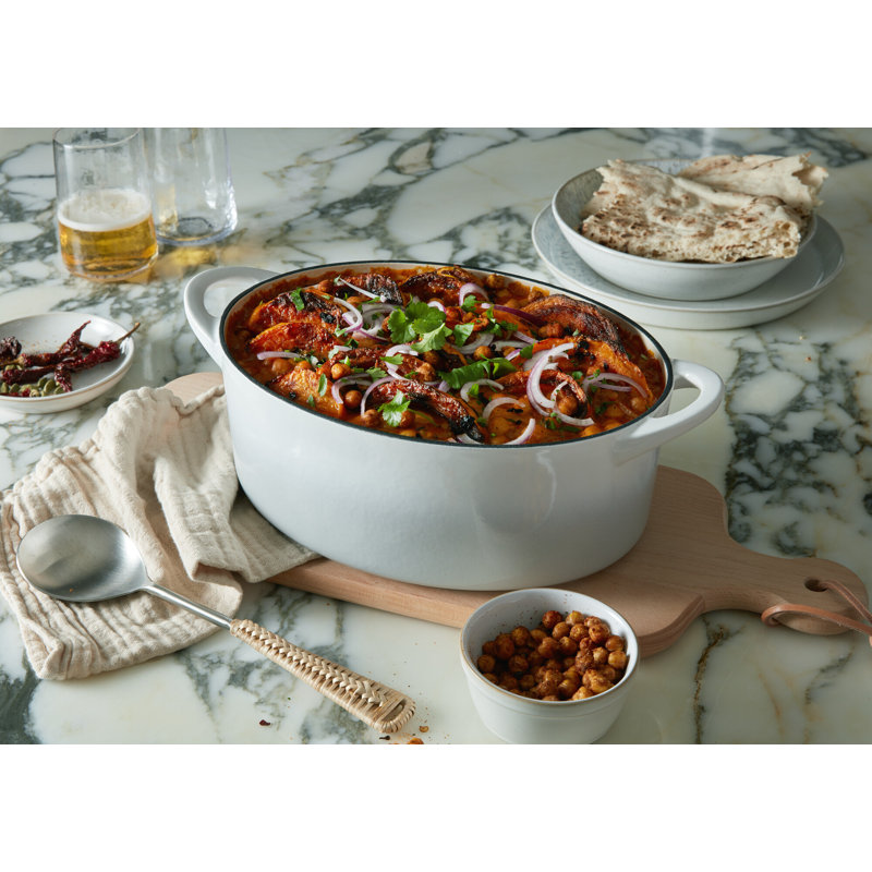 Denby 4.2L / 28cm Cast Iron Oval Casserole, White