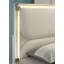 Ensemble de lit double Glam Pearl White avec lit gigogne et 2 tables de chevet-1978861079