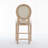 Set of 2 Solid Wood Bar Stools: Classic French Country Design with Upholstered Seating -127421841
