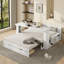 Lit de jour Rylith 4 en 1 avec bureau amovible, tiroirs de rangement et table d'appoint hydraulique-121793467-121793468