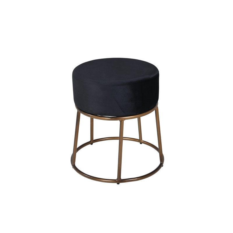 Horst 45.5cm Wide Round Ottoman, Copper