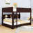Queen Over Queen Bunk Bed With Cabinets And Charging Station-1451374907