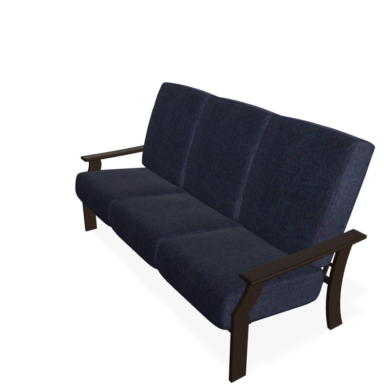 Canapé de patio profond avec coussins St. Catherine, Spectre indigo Sunbrella®, Kona