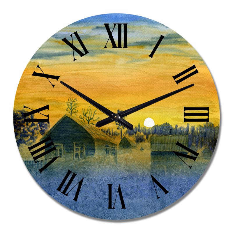 Horloge murale à la campagne, Grand