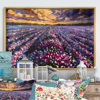 " Lavender Field Sunset III "