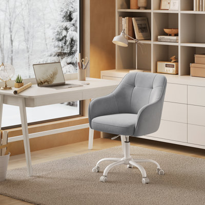 Adjustable Height Swivel Desk Chair 110 kg Load for Home Office Bedroom