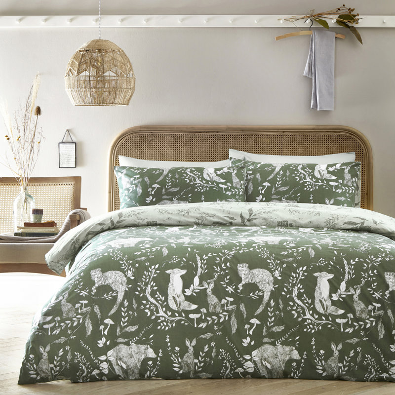 Evergreen, Super King Duvet Cover + 2 Standard Pillowcases