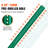 8FT U-Channel Sign Post, 4Pack Green Heavy Duty Steel Fixed Fence Post