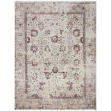 Oriental Area Rug in Natural/Wine