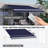 12' X 10' Electric Retractable Awning Sunshade Shelter With Remote Controller, Crank Handle For Deck Balcony Yard, Blue-125181338-125181371