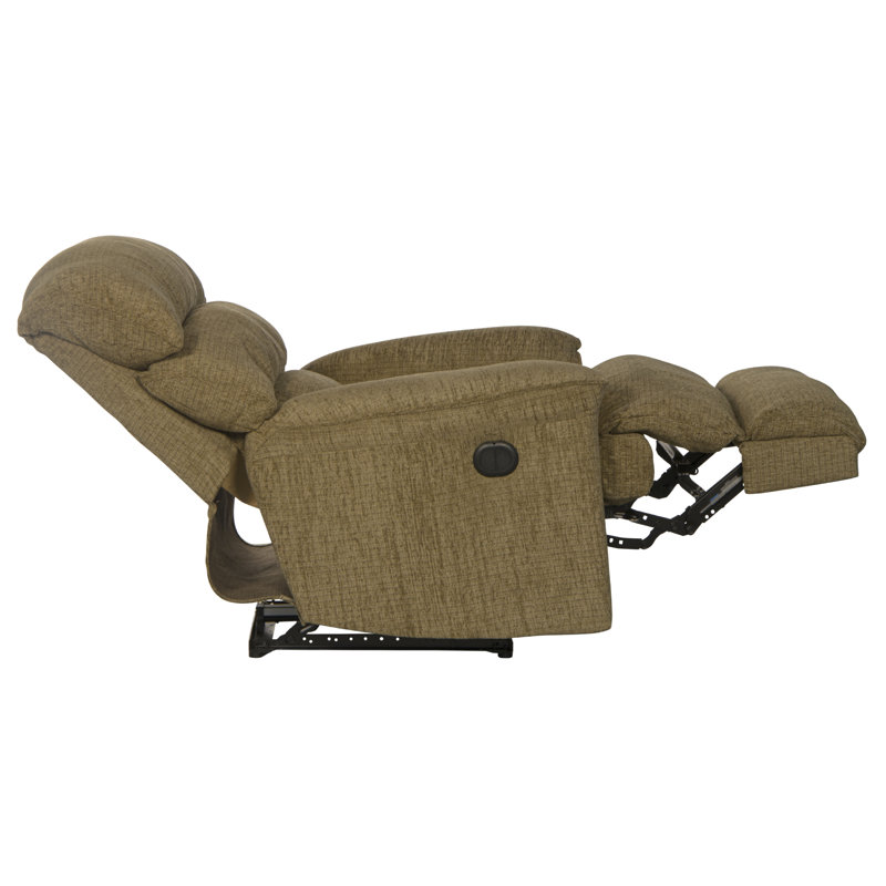 Baeten Upholstered Recliner, Brown Chenille, Power