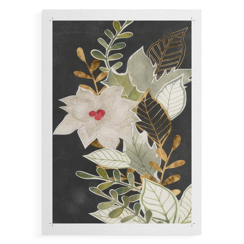 Gilded Christmas Collection B - Impression sur toile seulement - NON-CADRE, H 12 po x l 8 po