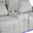 Denning 73" Modern & Contemporary Microfiber Double Reclining Love Seat with Wireless Speakers, LED Lighting, Storage Arms & Wall-Hugger Design
