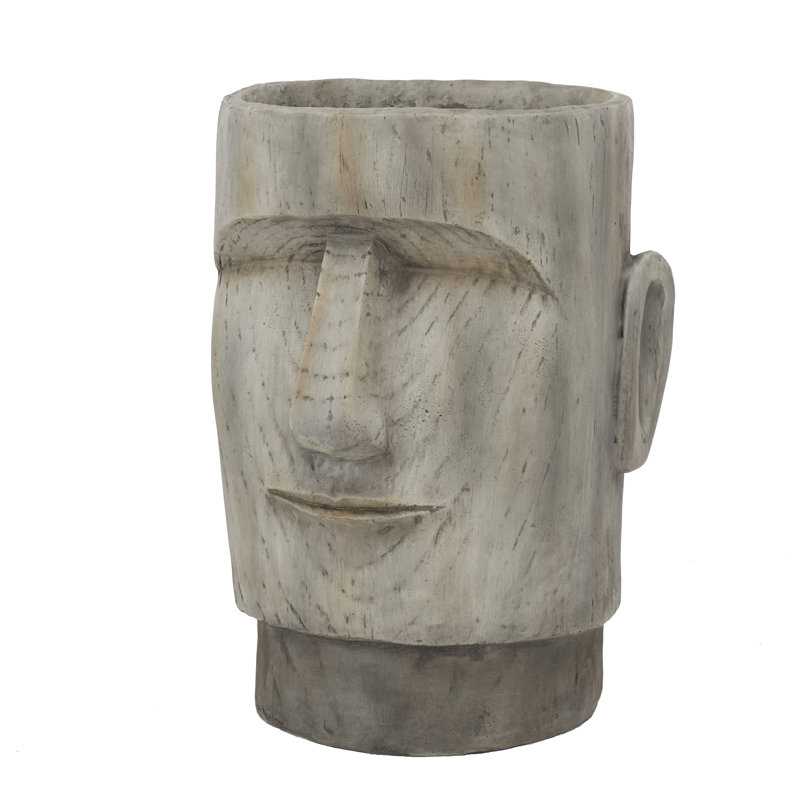 1 pot d'intérieur brun en oxyde de magnésium