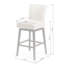 Tabourets de bar pivotants de 30,75 pouces de hauteur, structure en bois, coussin en tissu éponge et tabourets de bar rembourrés, chaises de bar de style simple pour îlot de cuisine