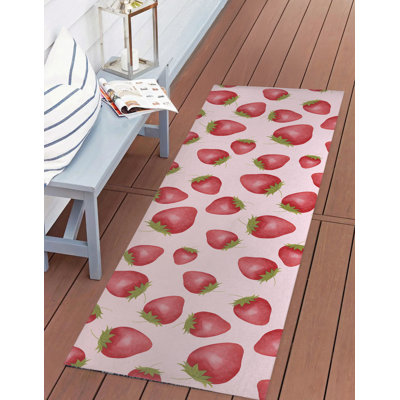 Tapis d'extérieur Summer Strawberries