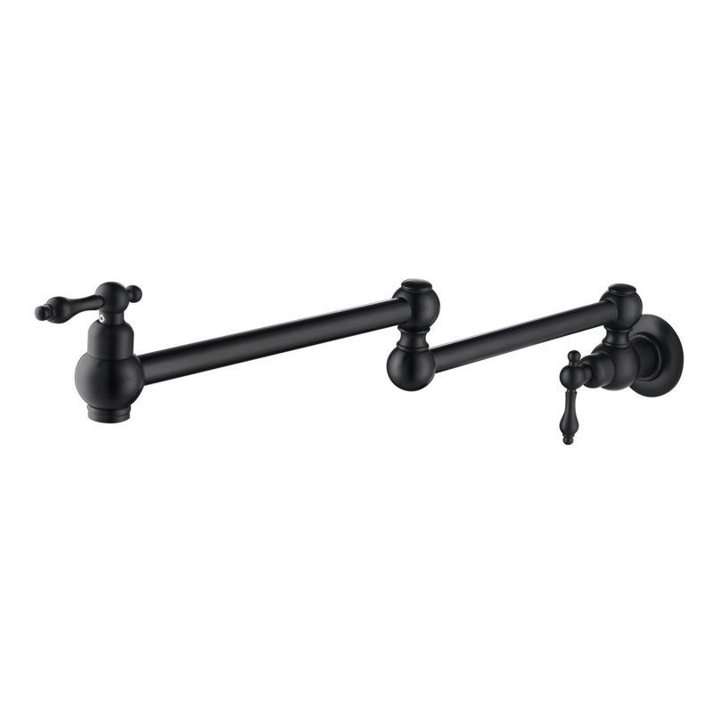 Robinet remplisseur avec accessoires, Noir mat