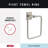 Delta McLaren Wall Mount Square Closed Towel Ring Bath Hardware Accessoru