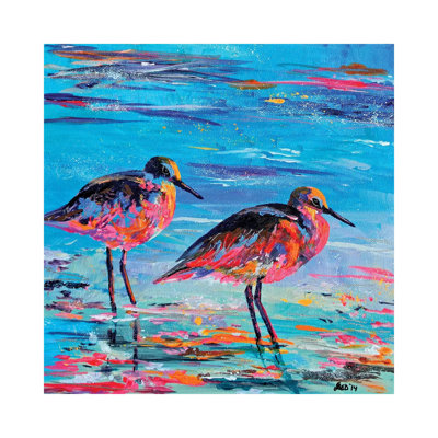 Shore Birds by Lindsey Dahl - Wrapped Canvas Painting