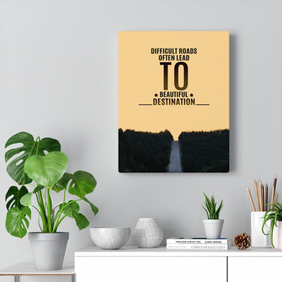 To Beautiful Destination - Wrapped Canvas Print