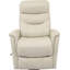 Fauteuil inclinable manuel pivotant en cuir véritable l 30 po Akeelah-98175036