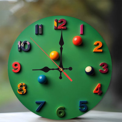 Horloge d'apprentissage colorée