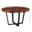 Table basse en bois de teck fabriqué en résine époxy Legrand, H 17,85 po x l 31,26 po x P 31,26