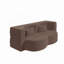 Modern Convertible Floor Sofa With Free Pillows, Foam-Filled Sleeper Sofa Bed For Living Room, Guest Bed, And Playroom, No Assembly Required-122840836
