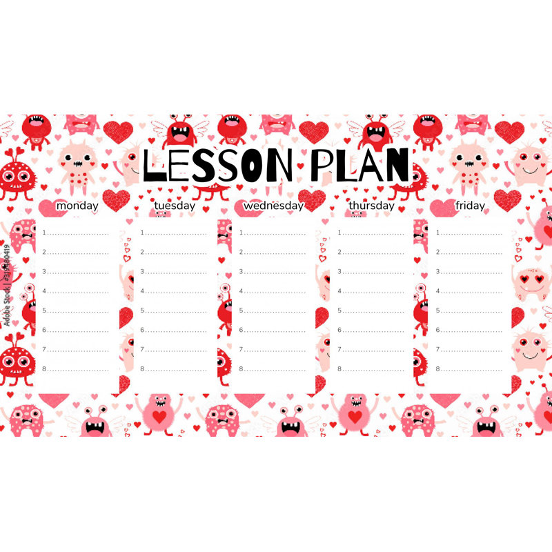 Magnetic Lesson Plan Red Creatures