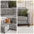 Upholstered Sectional with 47.2" Wide Sofa Table