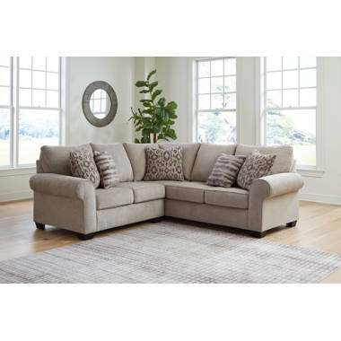 Southern Home Furnishings Wendy Linen Sectional 28-26L/28/33R PROMO