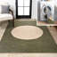 Tapis vert / crème à pois géométriques Cirkel-1136094779