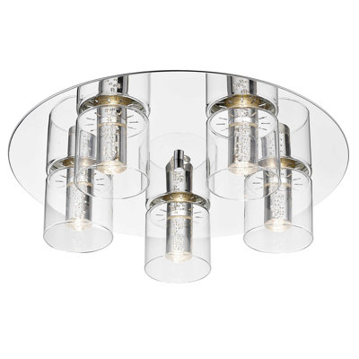 Ralls Glass LED Flush Mount