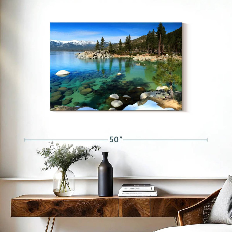 Alvord Crystal Lake Lake Tahoe bleu, H 24 po x l 36 po