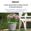 Rustic Style Rolled Rim Wide Vase Planter-87131650-87131649