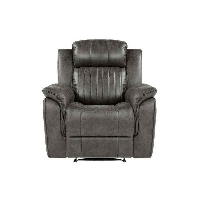 Fauteuil inclinable classique brun-gris classique 1pc