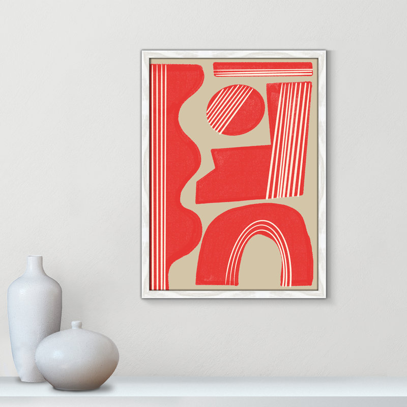Imprimé Rosalinda par Miuus Studio, White Woodgrain, 17'' W x 23'' H, Framed Print