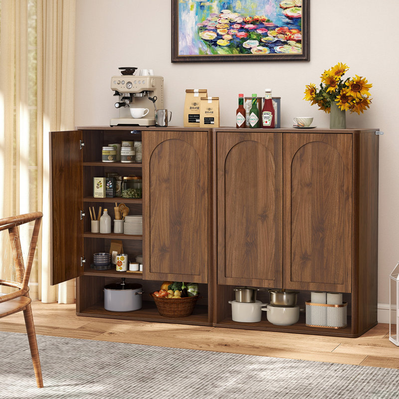 15 Pair Shoe Storage Cabinet, Walnut