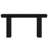 Matte Black Minimalist Console Table With Open Base For Entryway Decoration